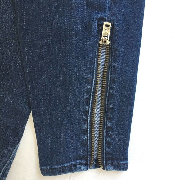Madewell Skinny Jeans Dark Wash Zip Cuffs Size 25 - Picture 9 of 9